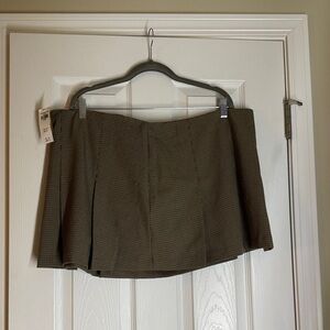Abercrombie & Fitch Brown Mini Skirt